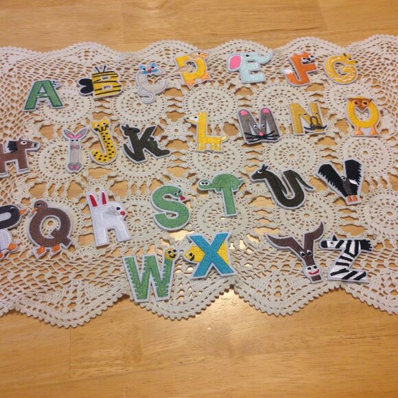 Adorable alphabetc iron on/ sew on patches bundle - Picture 1 of 10